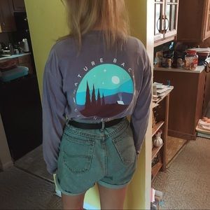 Vintage Tops - nature backs purple long sleeve tee Vintage Tops - nature backs purple long sleeve tee